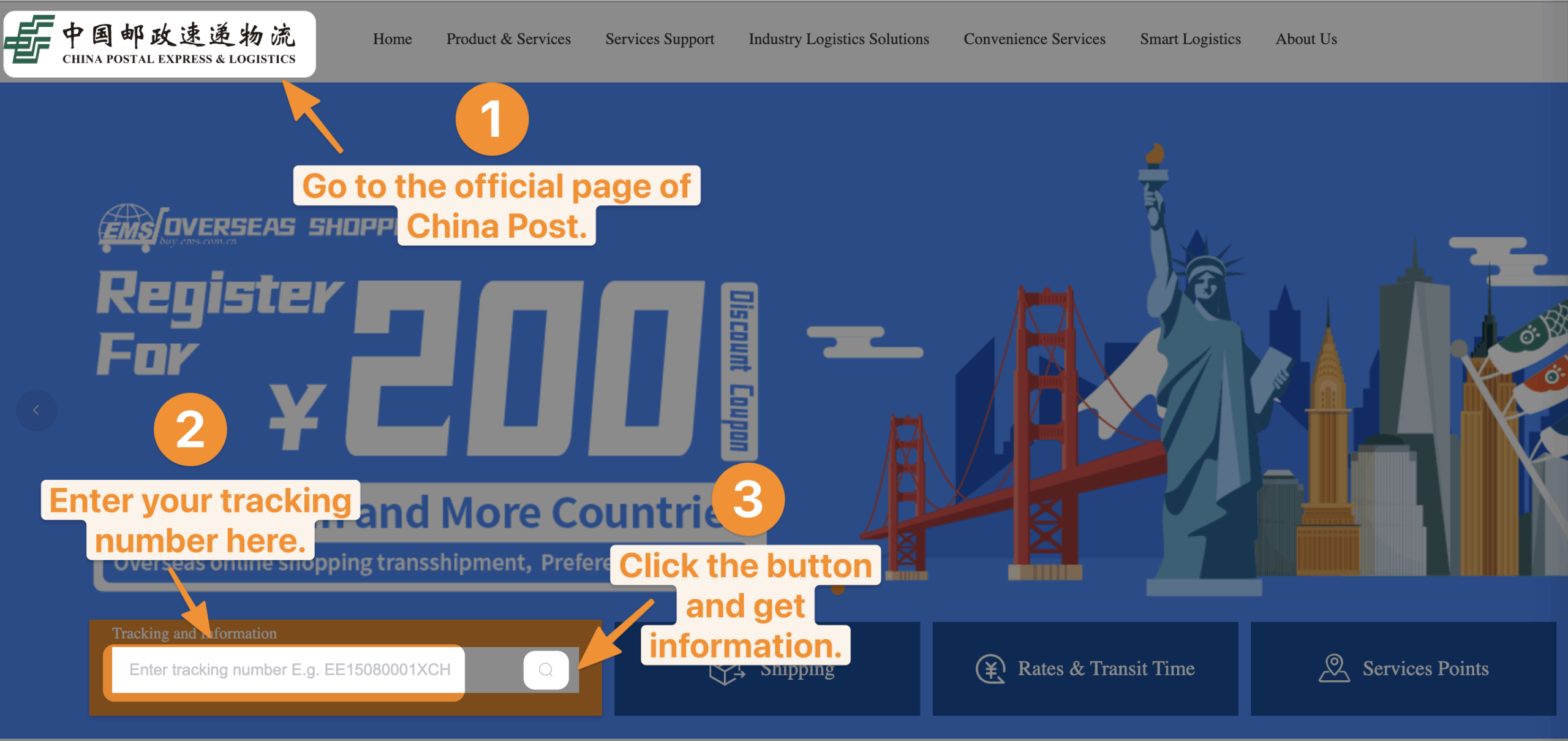 Illustrative image for China Post small packet tracking - China Post Tracking - AfterShip