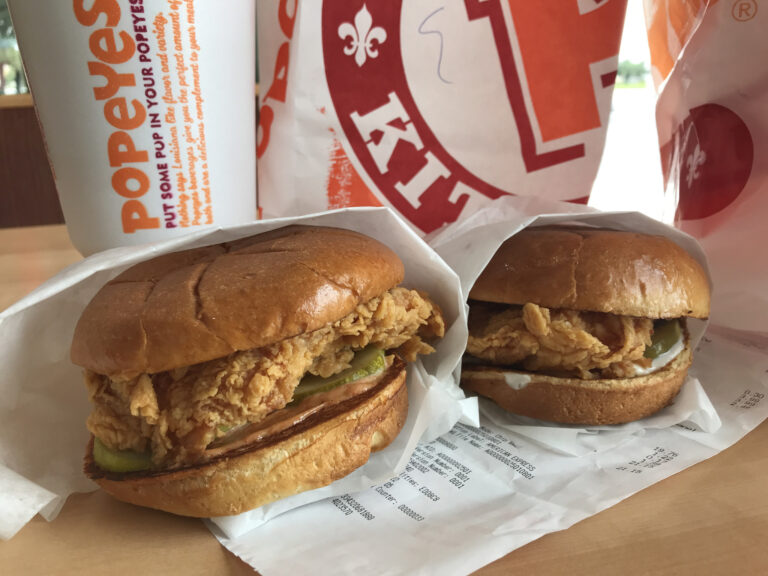 Featured image for delivery from popeyes - Chicken sandwich mania at Popeye's: big ...