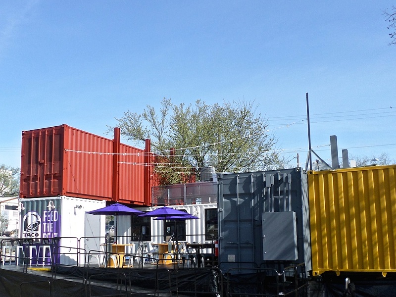 Featured image for delivery from taco bell - Shipping Container Restaurant at SXSW