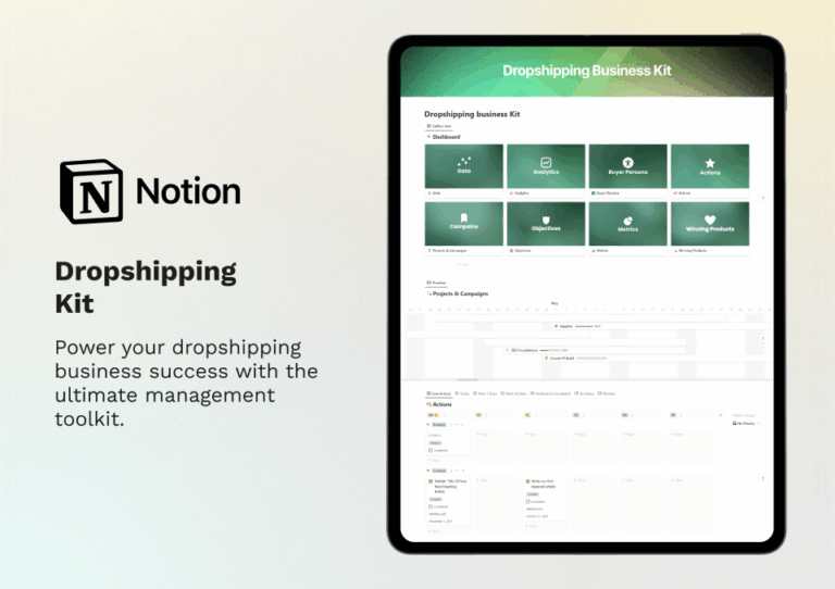 Featured image for dropshipping notion - 22 Best Notion Templates for Ecommerce ...