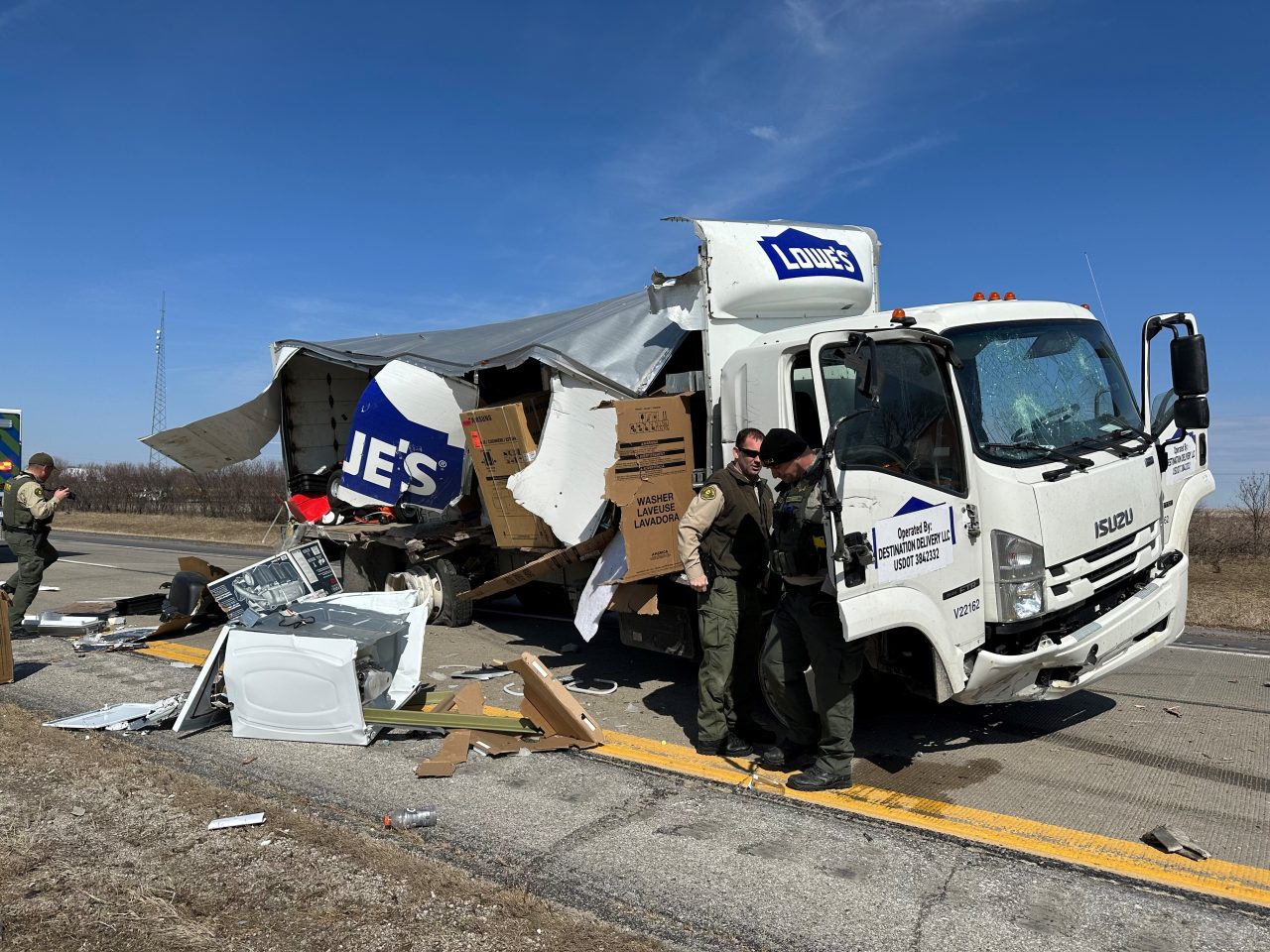 Featured image for free delivery from lowes - Lowes truck smashes into DOT vehicle in ...