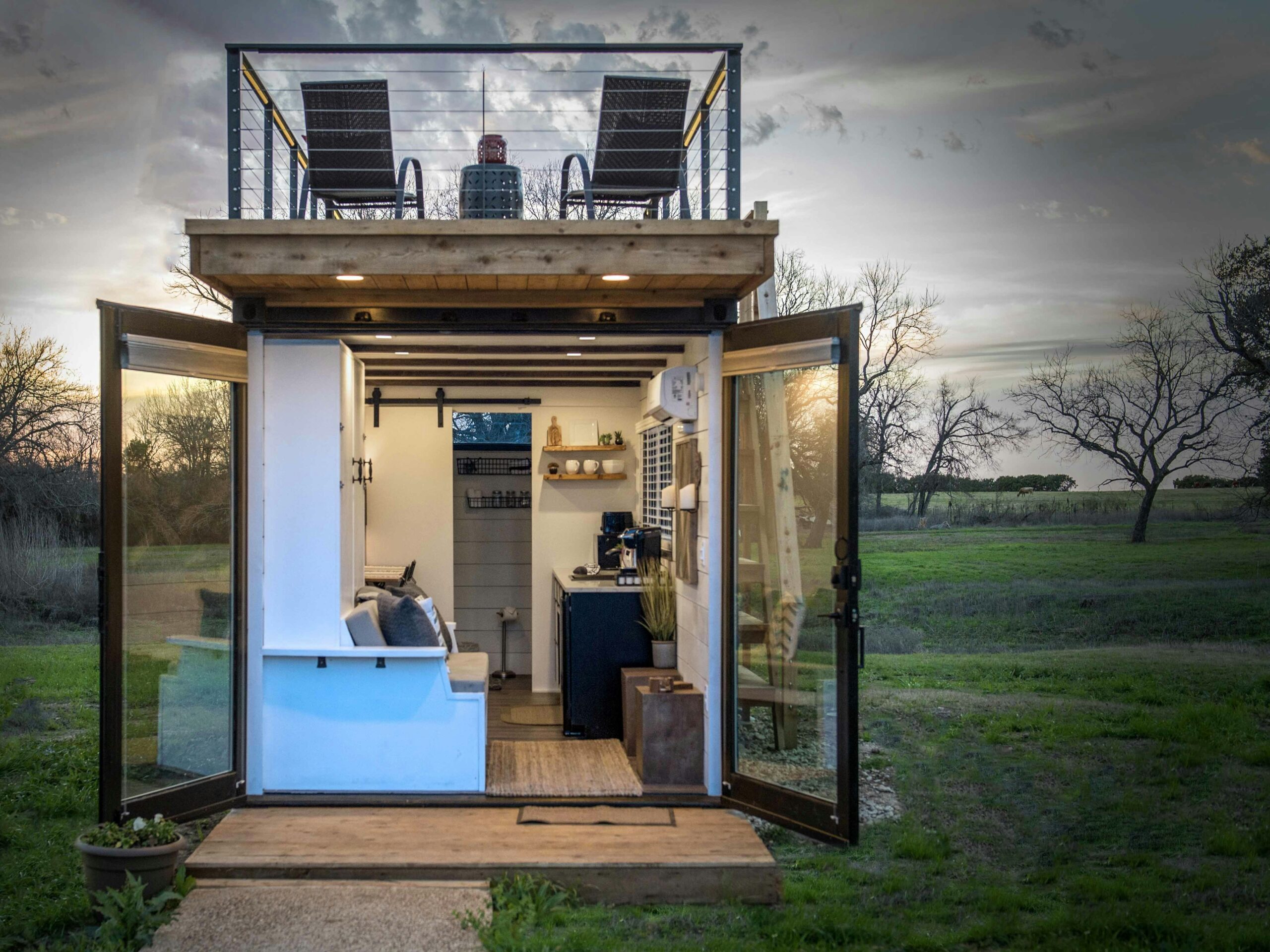 Featured image for houses made from shipping containers - Double-Decker Tiny Homes ...