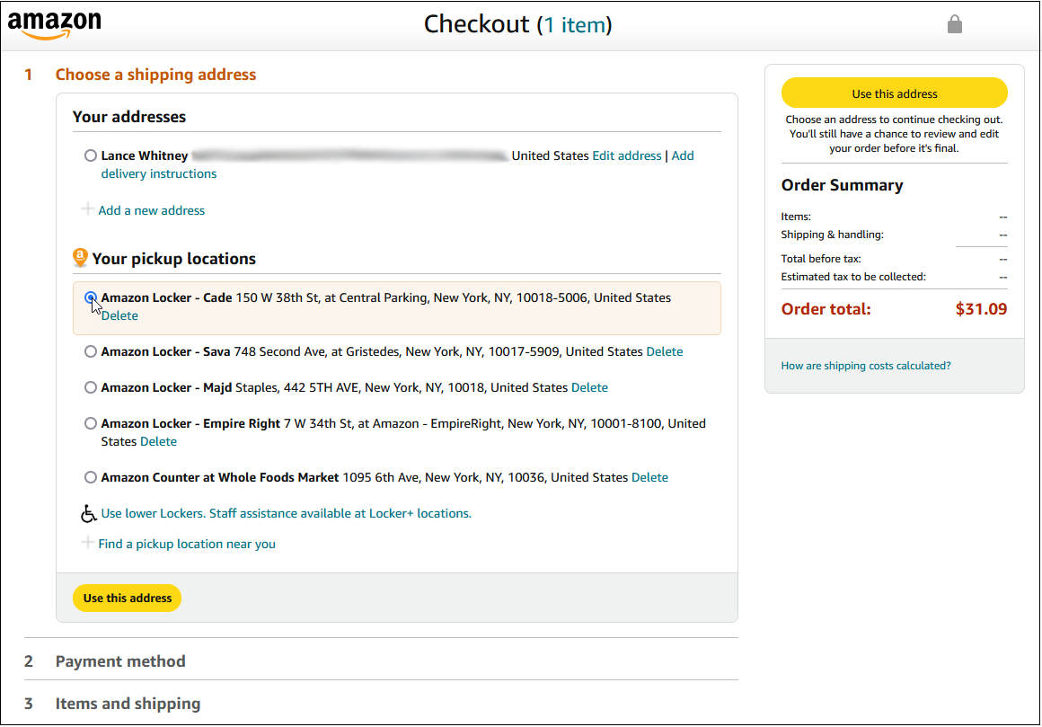 Featured image for how to remove delivery address from amazon - How to Ship to and Use an Amazon Locker ...