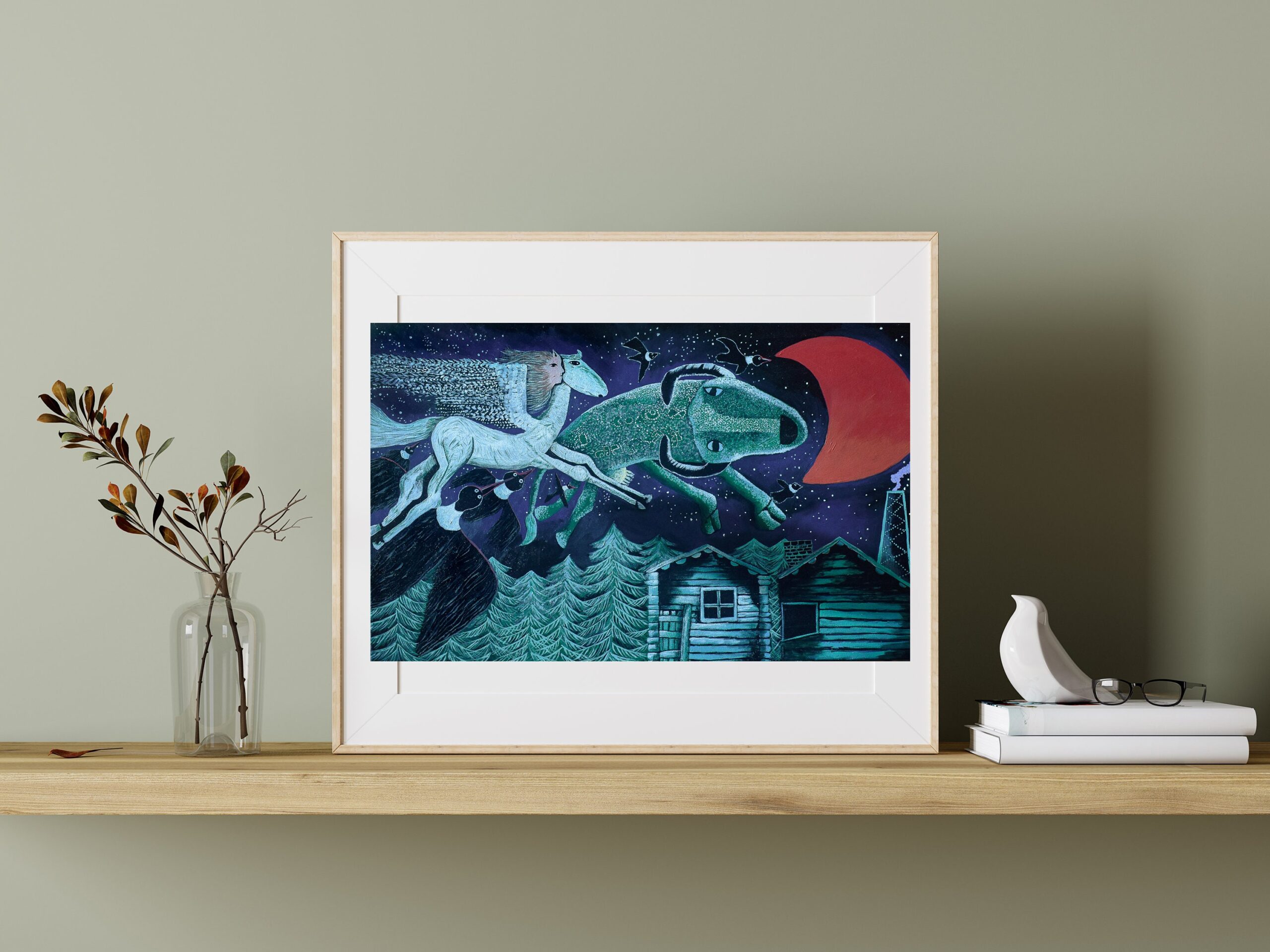 Featured image for painting from kiki's delivery service - Kiki Delivery Service Painting - Etsy