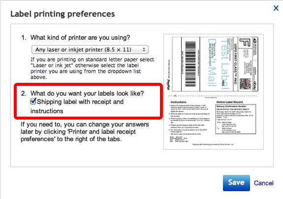 Featured image for shipping label from ebay - ebay website to your thermal printer on Mac