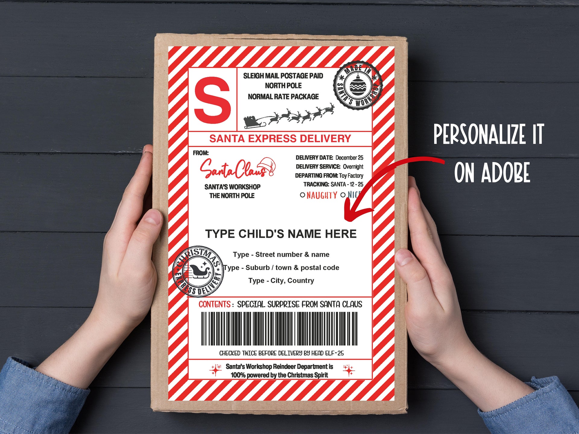 Featured image for shipping label from north pole - Sleigh Mail Label ...
