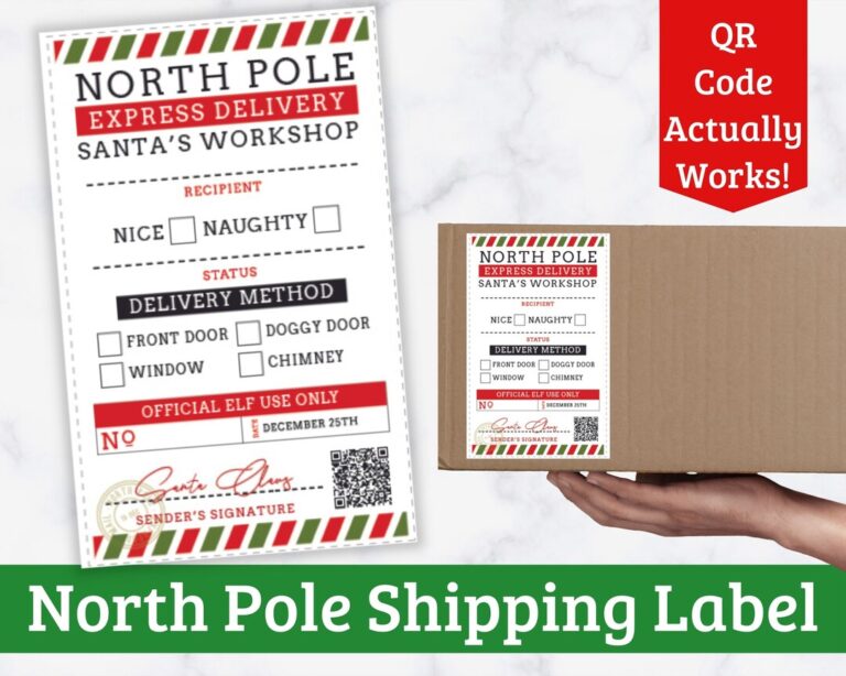 Featured image for shipping label from north pole - North Pole Shipping Label Printable ...