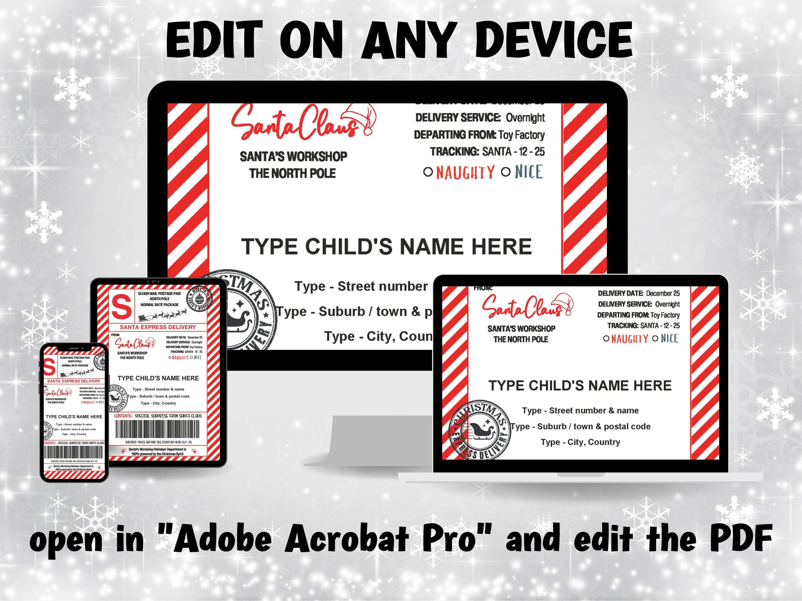 Featured image for shipping label from north pole - Sleigh Mail Label ...