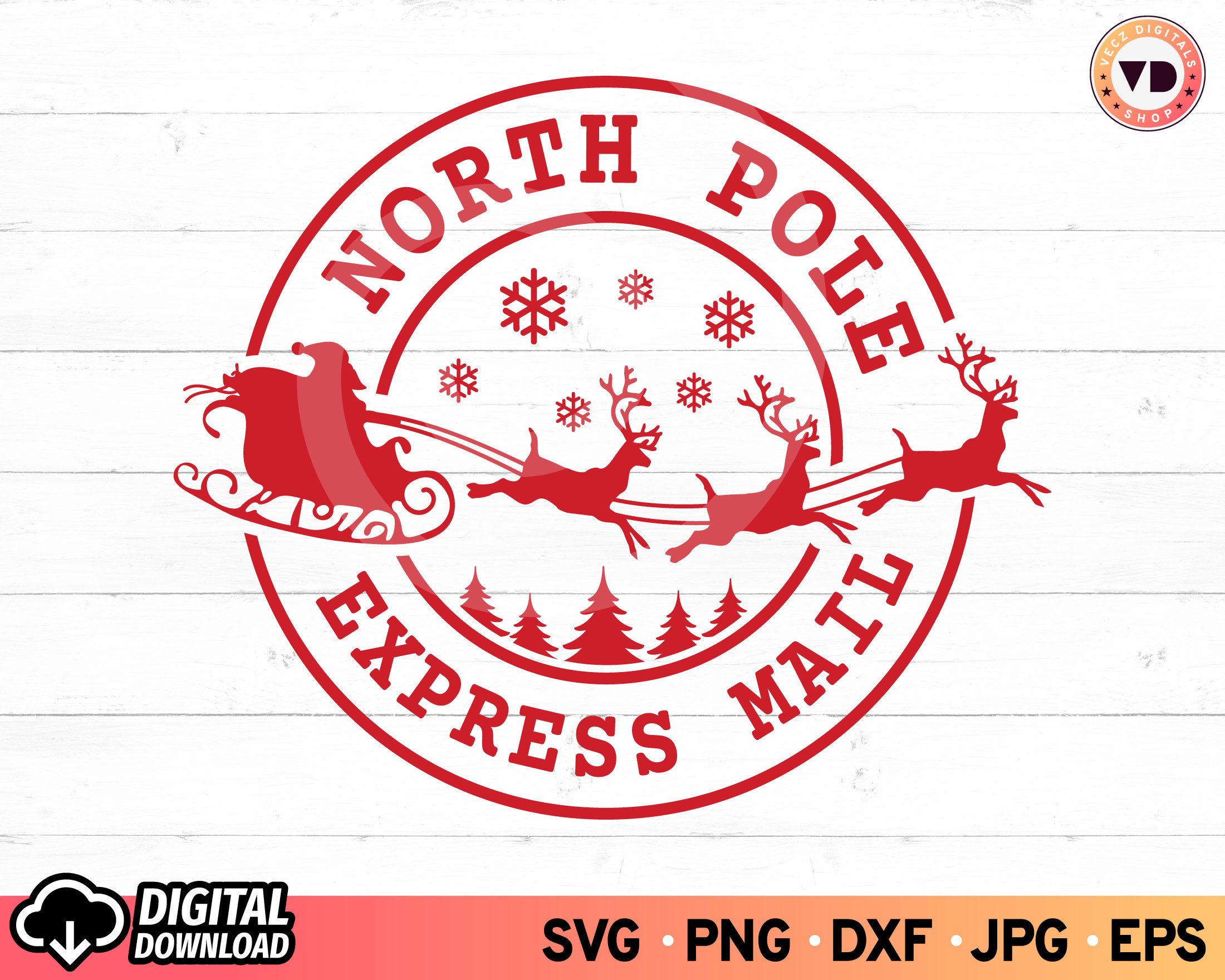 Featured image for special delivery from north pole stamp - North Pole Express Mail Delivery SVG ...