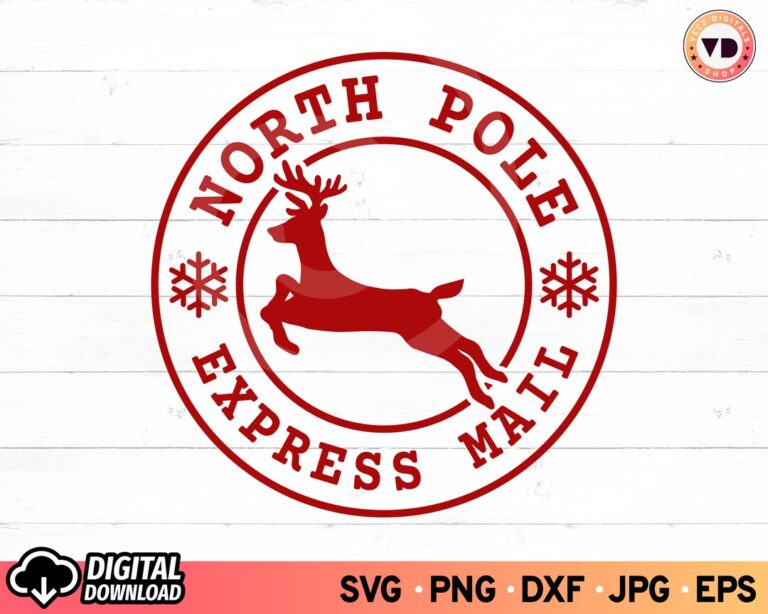 Featured image for special delivery from north pole stamp - North Pole Postmark Stamp Svg ...