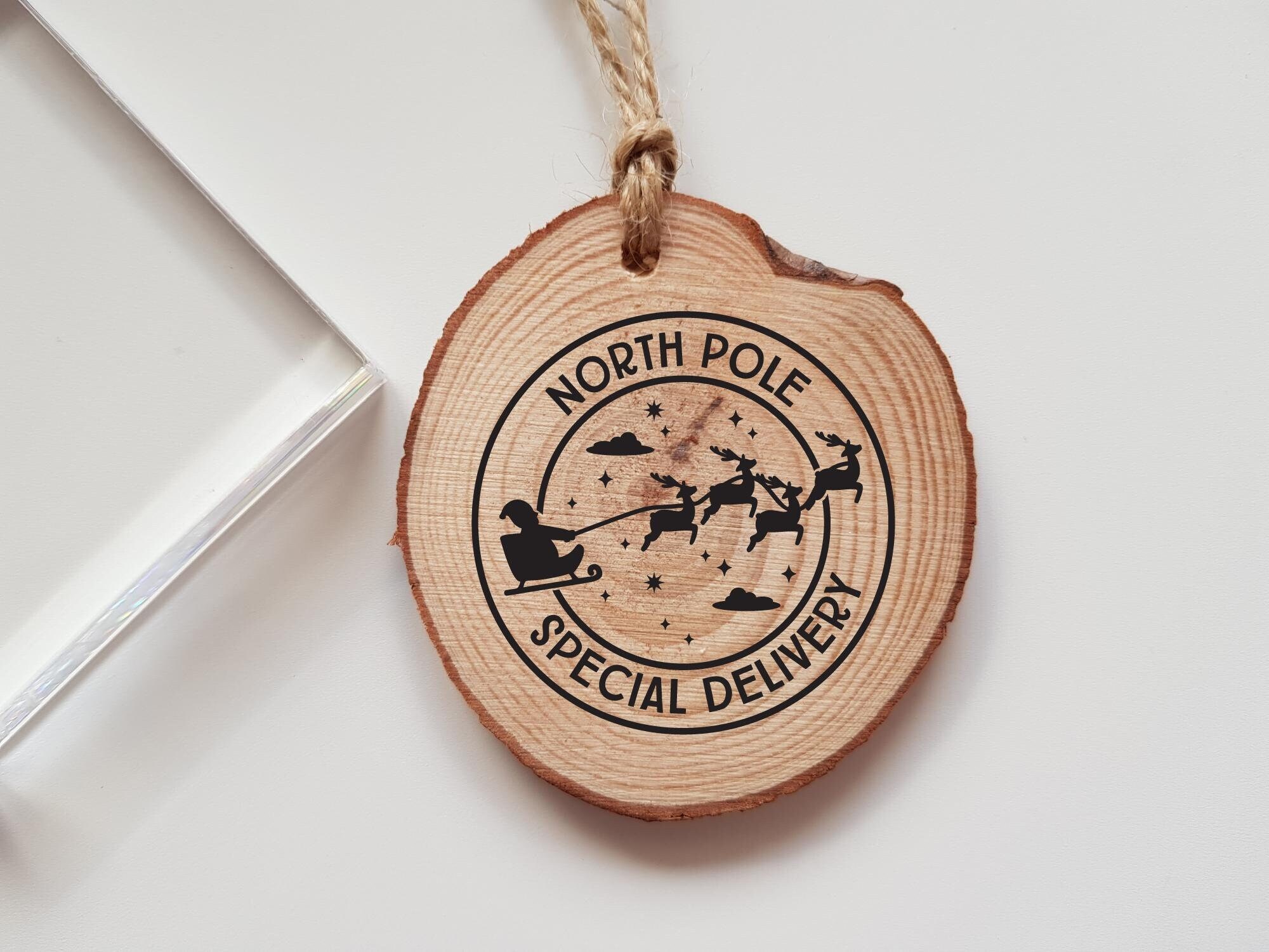 Featured image for special delivery from north pole stamp - Christmas Post, Rubber Stamp - Etsy