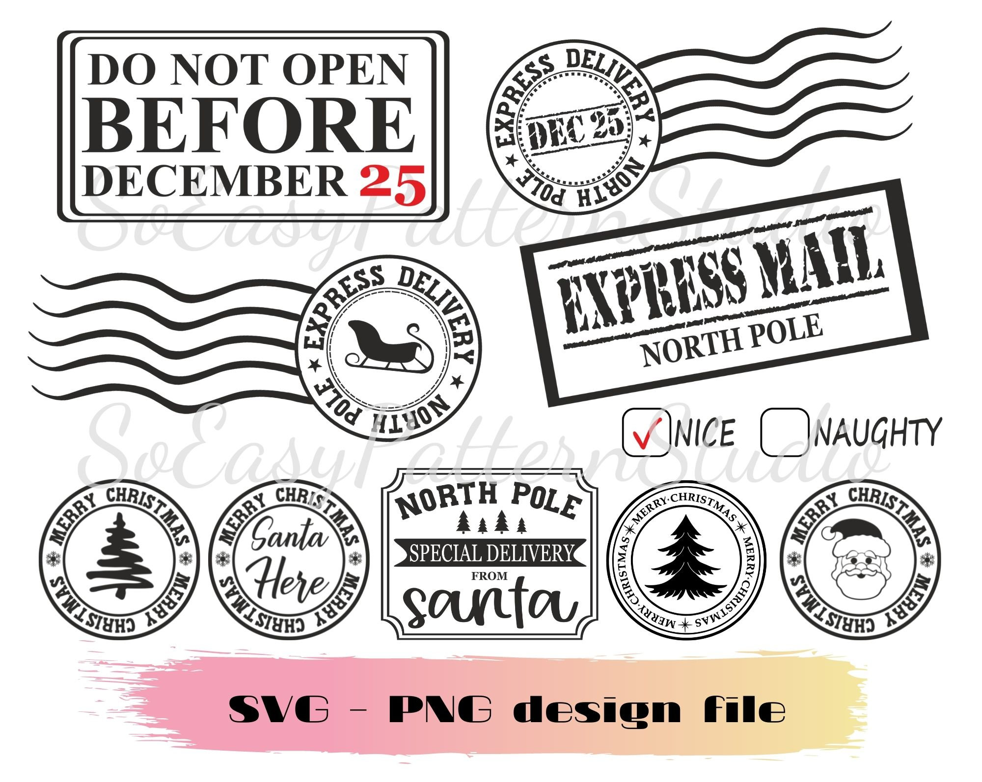 Featured image for special delivery from north pole stamp - Christmas Stamps SVG , Cut ...