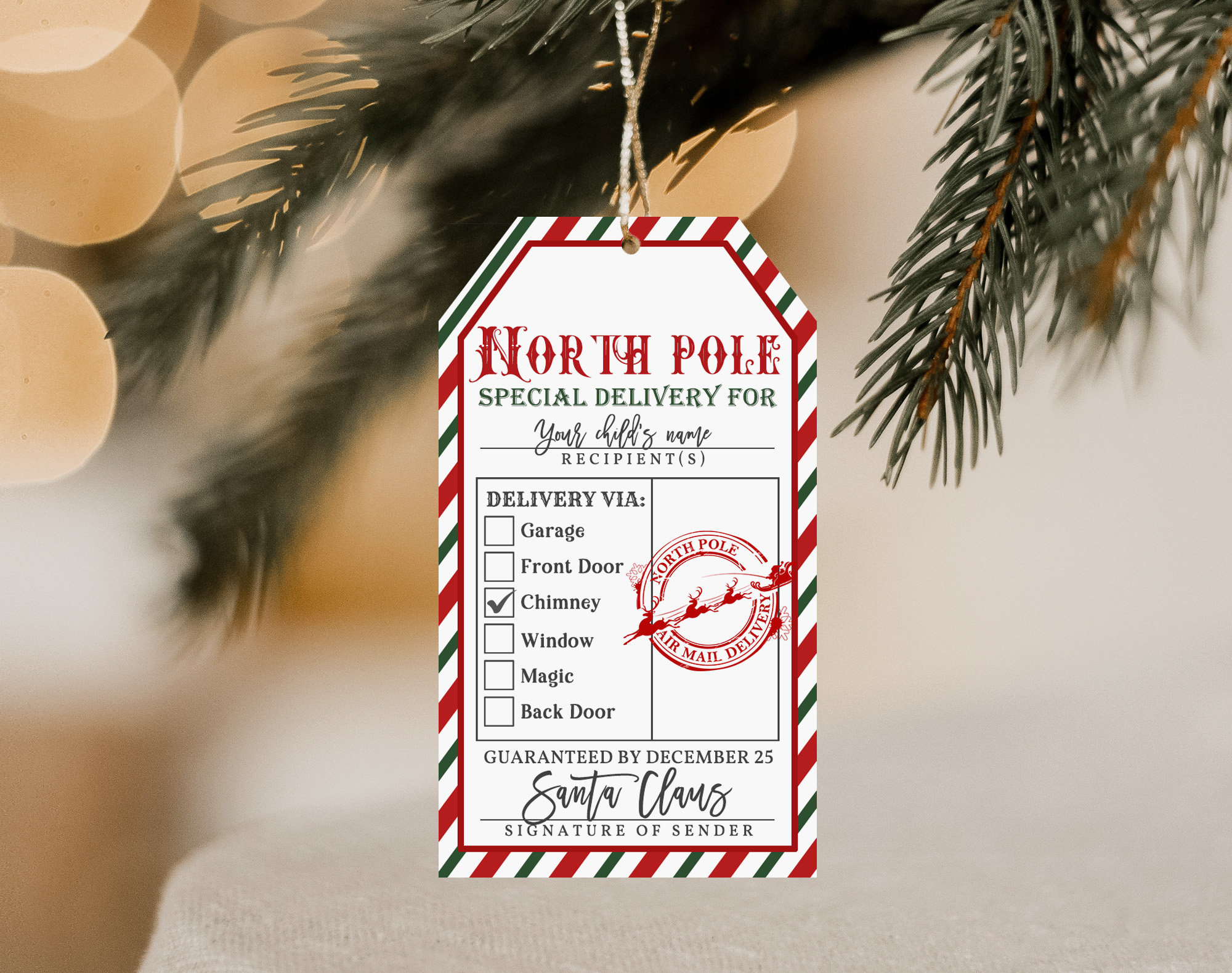 Featured image for special delivery from santa - Delivery From Santa - Etsy