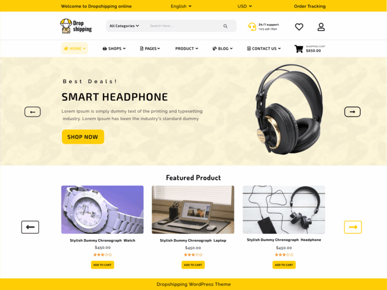 Featured image for wordpress dropshipping - Dropshipping Store | WordPress Theme ...